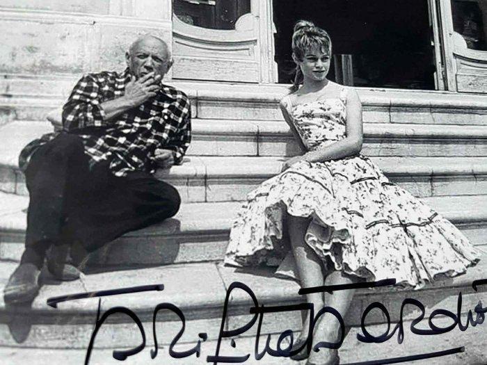 Brigitte Bardot & Pablo Picasso autograph original - 1960 -, Collections, Cinéma & Télévision