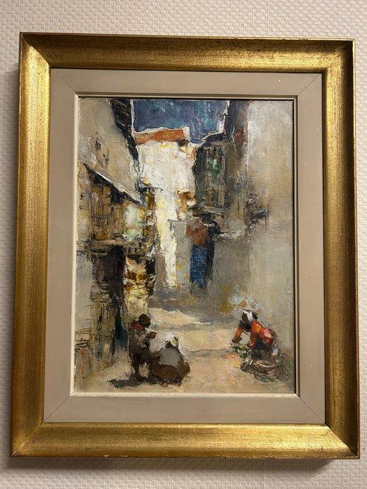 Gerard Pieter Adolfs (1897-1968) - Oriëntaalse straatscene, Antiek en Kunst, Kunst | Schilderijen | Klassiek