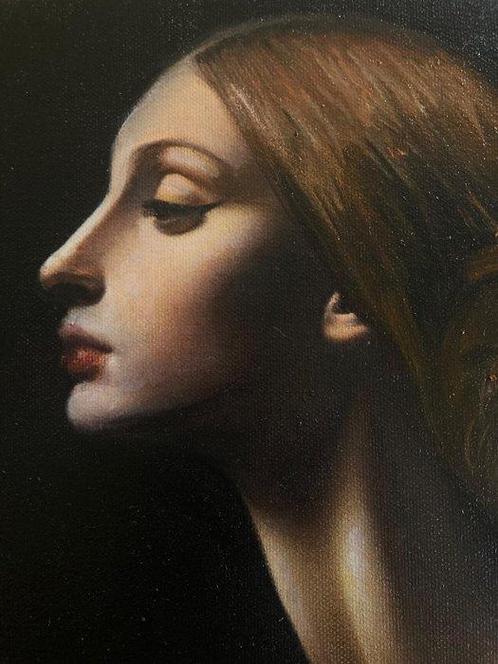 Ninni Pagano (1969) - Modella enigmatica, Antiek en Kunst, Kunst | Schilderijen | Klassiek
