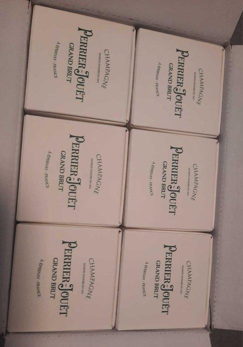 Perrier-Jouët, Champagne Grand Brut - Champagne - 6 Flessen, Verzamelen, Wijnen