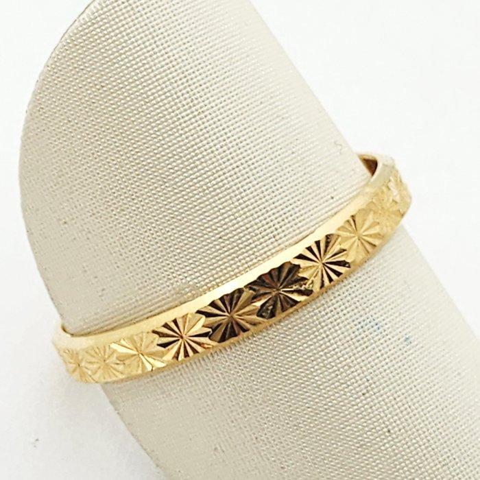 Ring - 18 karaat Geel goud, Handtassen en Accessoires, Ringen