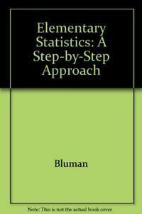 Elementary Statistics: A Step-by-Step Approach By Bluman, Livres, Livres Autre, Envoi