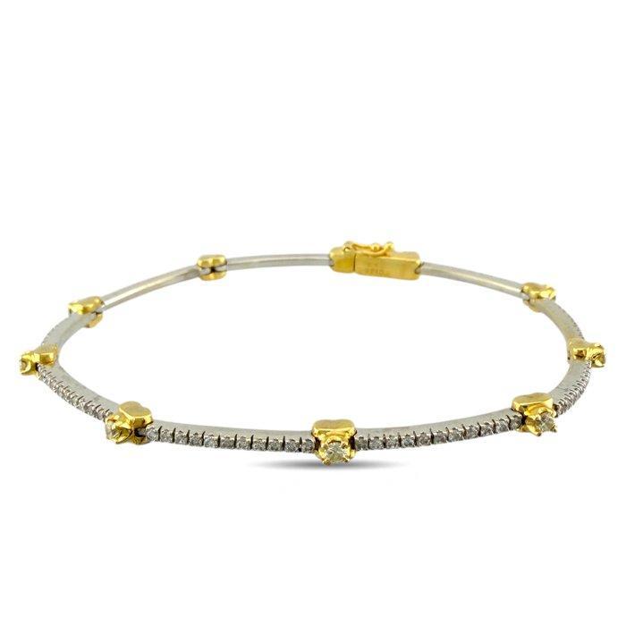 Armband - 18 karaat Geel goud, Exclusieve 18K wit en geel, Handtassen en Accessoires, Armbanden