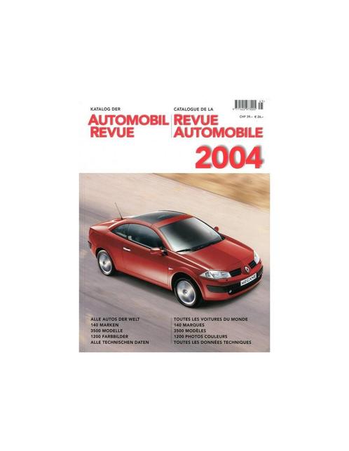 2004 AUTOMOBIL REVUE JAARBOEK DUITS FRANS, Boeken, Auto's | Boeken, Ophalen of Verzenden