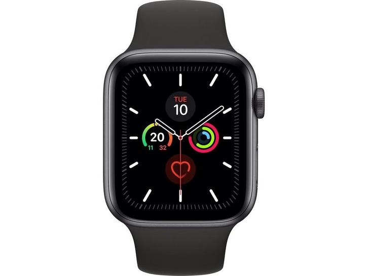 Apple Watch Series 5 OLED 44 mm Grijs GPS, Huis en Inrichting, Woonaccessoires | Overige, Zo goed als nieuw, Verzenden
