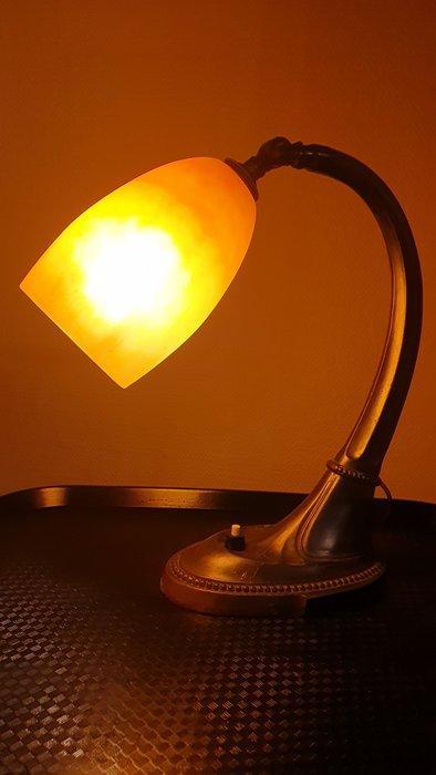 Gebogen tafellamp - Glasdeeg - Daum Nancy France, Antiek en Kunst, Kunst | Designobjecten