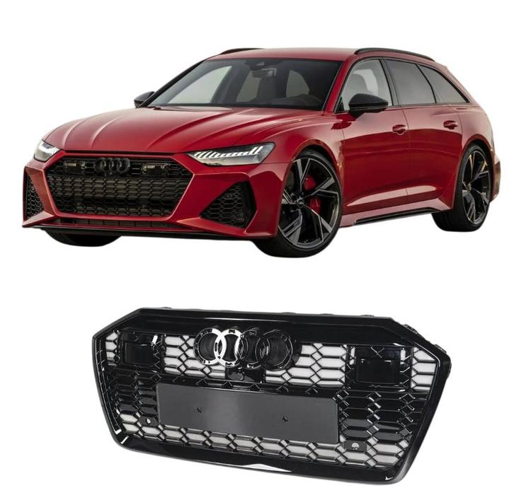 Grill | Audi | A6 C8 / RS6-look | 2019-2023 | Glanzend zwart, Autos : Pièces & Accessoires, Carrosserie & Tôlerie, Envoi