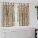 vidaXL Gordijn met gordijnen 2 pcs champagne 140 x 140 cm, Huis en Inrichting, Stoffering | Gordijnen en Lamellen, Verzenden, Nieuw
