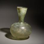 Oud-Romeins Glas Grote fles, 1e - 3e eeuw na Christus. 19cm, Verzamelen