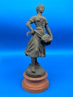 sculptuur, Paar Bauernfiguren – „Schnitter und Bäuerin“ –, Antiek en Kunst