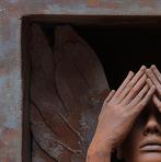 Carcanvas.it - Vintage Rusty Angel Praying - 80 x 80 cm