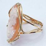 Argent, Plaqué or - Bague - CAMÉO INCISÉ