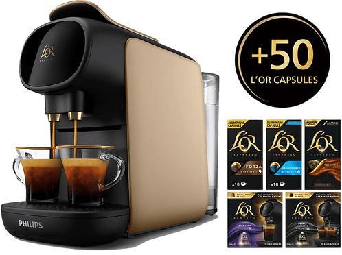 Philips - Capsulemachine - Goud, Elektronische apparatuur, Koffiezetapparaten, Koffiepads en cups, Nieuw, Afneembaar waterreservoir