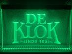 De klok bier neon bord lamp LED cafe verlichting reclame lic, Verzenden, Nieuw