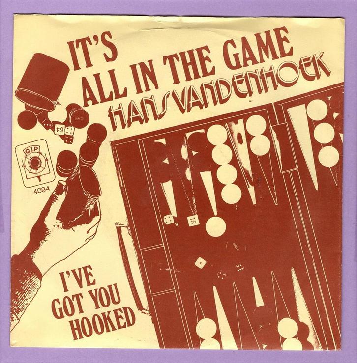 Hans Vandenhoek – Its All In The Game / Ive Got You Hooked, Cd's en Dvd's, Vinyl Singles, Ophalen of Verzenden