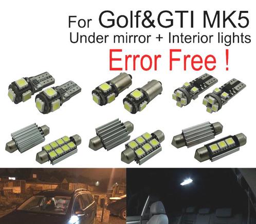 Kit 16 Ampoules Led Intérieur Pour Volkswagen Vw Gti Mkv Gol, Auto-onderdelen, Verlichting, Verzenden