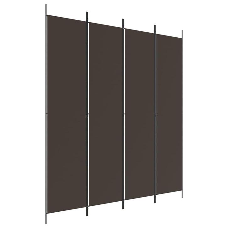 Kamerscherm Bruin 200x220cm | Retour Deal | 40% Korting, Huis en Inrichting, Woonaccessoires | Kamerschermen, Nieuw, Verzenden