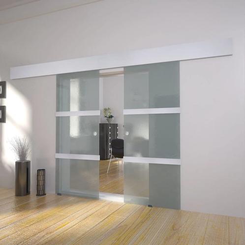 vidaXL Dubbele schuifdeur glas, Doe-het-zelf en Bouw, Deuren en Vliegenramen, Nieuw, Verzenden