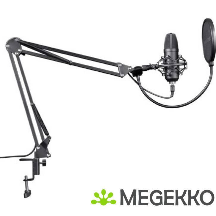 Trust GXT 252 Emita Plus Streaming Microfoon Zwart, Computers en Software, Overige Computers en Software, Nieuw, Verzenden