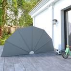 vidaXL Terrasscherm inklapbaar 160 cm grijs, Tuin en Terras, Verzenden, Nieuw