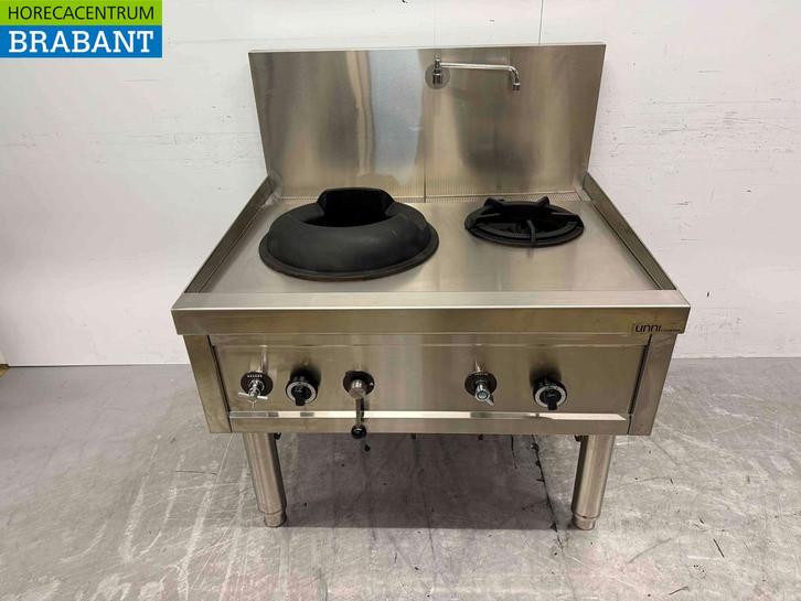 RVS Woktafel wokfornuis 2 branders 36,7 kW 100 cm GAS Horeca, Zakelijke goederen, Horeca | Keukenapparatuur, Ophalen of Verzenden