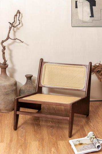 Design fauteuil rotan hout – kangaroo japandi stijl beschikbaar voor biedingen