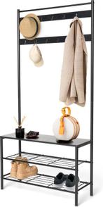 2dekans | Brixy Kapstok Met Schoenenrek - Staande Kapstok -, Ophalen of Verzenden, Nieuw