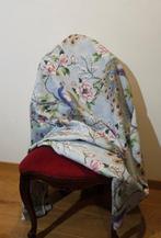 Exclusieve Art Nouveau-stof met pauwen en bloemen - Blauwe, Antiek en Kunst