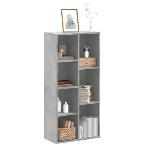 vidaXL Boekenkast 50x25x105 cm bewerkt hout betongrijs, Huis en Inrichting, Kasten | Boekenkasten, Nieuw, Verzenden