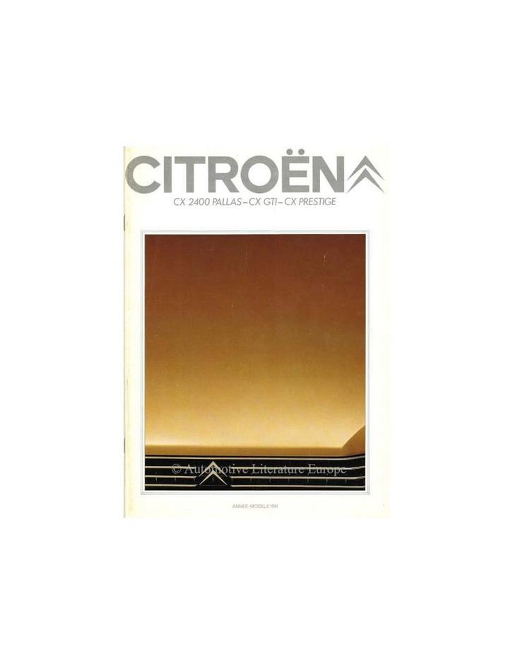 1981 CITROËN CX BROCHURE FRANS, Boeken, Auto's | Folders en Tijdschriften