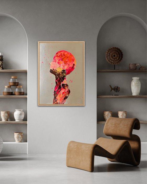 Ester Reut - The guardian of beyond the horizon N2, Antiek en Kunst, Kunst | Schilderijen | Modern