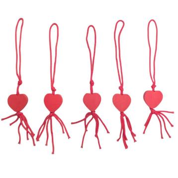 Fako Bijoux - Hartje Rood Geluksbrenger - Gelukshanger - beschikbaar voor biedingen