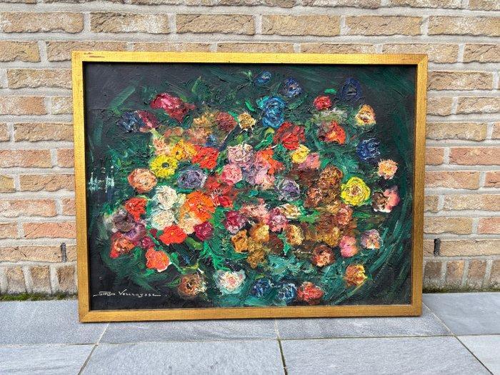 Georges Vercruysse (1910-1986) - Bloemstuk, Antiquités & Art, Art | Peinture | Classique
