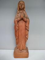 J. LORNOY - Beeld, De Heilige Maria in Prachtig Houtsnijwerk