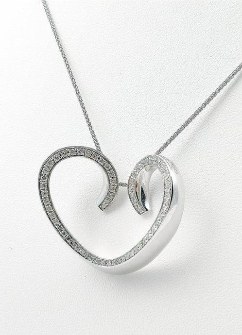 Chimento - Collier avec pendentif - girocollo in oro bianco, Handtassen en Accessoires, Antieke sieraden