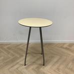 sta-tafel, (hxbxd) 110x80x80 cm, Ahorn blad - metalen poten, Gebruikt