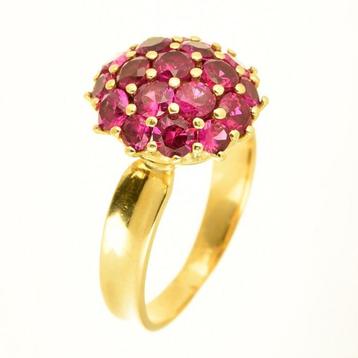 Bague - 18 carats Or jaune Rubis, Bijoux, Sacs & Beauté