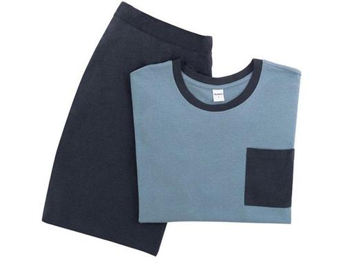Milanoro - Katoenen zomerpyjama voor heren - Blauw - XL, Huis en Inrichting, Woonaccessoires | Overige, Nieuw, Verzenden