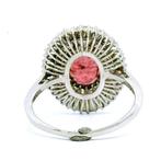 Bague Platine - 3.11ct. tw. Saphir - Diamant, Bijoux, Sacs & Beauté