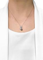 Hanger - 18 karaat Witgoud - 0.02ct. tw. Parel - Diamant