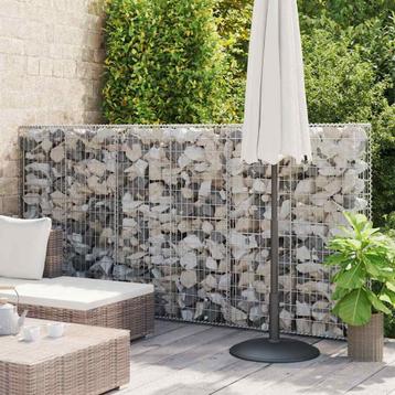 vidaXL Schanskorfmuur met deksels 300x50x150 cm, Verzenden