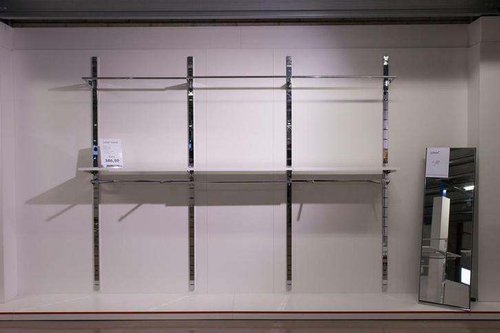 *TIP*  design kledingrek tegen muur klikssysteem laser 20 m, Huis en Inrichting, Woonaccessoires | Overige, Ophalen of Verzenden