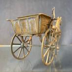 Figuur - Calesse e cavallo - Brons, Antiek en Kunst