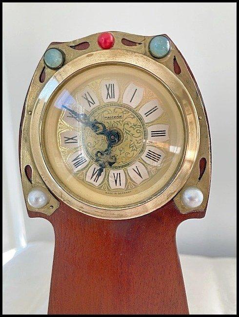 Horloge de table - Art nouveau Bois - 1900-1910 - avec des, Antiek en Kunst, Kunst | Designobjecten
