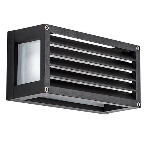 Wandverlichting modern Bars Muurlamp Zwart Buitenverlichting, Tuin en Terras, Buitenverlichting, Minder dan 50 watt, Nieuw, Aluminium