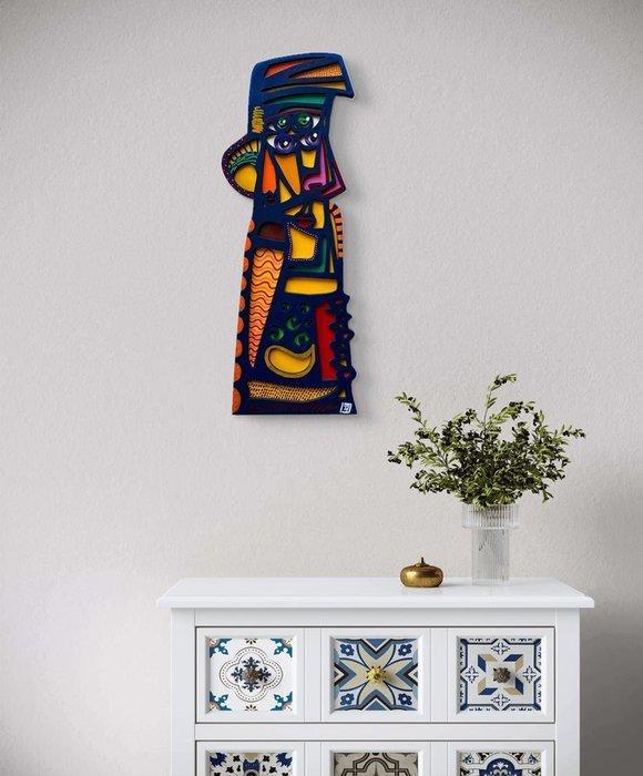 Andrzej Gudanski (1979) - Relief, Man in a cap, Antiek en Kunst, Kunst | Designobjecten