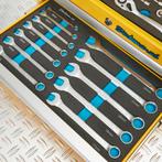 Datona Gereedschapskist drie lades - 3 lades gevuld - geel, Ophalen of Verzenden, Nieuw