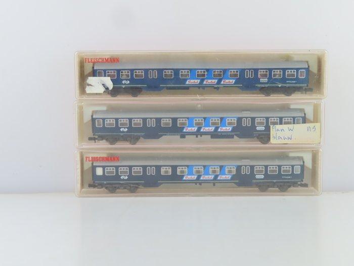 Fleischmann N - 8156 - Modeltrein personenwagen (3) - 3x, Hobby en Vrije tijd, Modeltreinen | N-Spoor