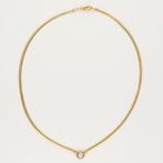 Halsketting - 18 karaat Geel goud Diamant (Natuurlijk), Handtassen en Accessoires, Nieuw
