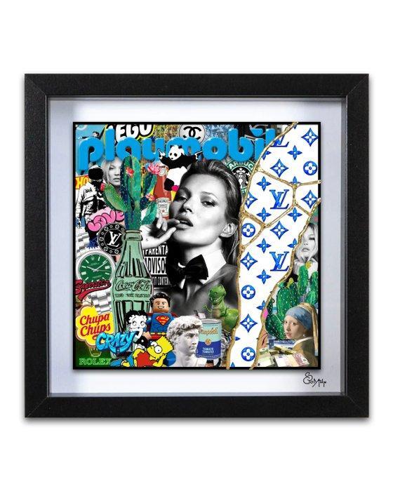 Stéphanie Godann - Kate Moss For Queen, Antiquités & Art, Art | Peinture | Moderne